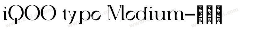 iQOO type Medium字体转换